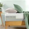Zinus Materasso 140 x 200 cm - Grado di durezza H2-H3 - Altezza 25 cm - Certificato Öko-Tex - Materasso verde Tee Luxe in memory foam