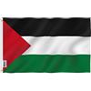 Anley Fly Breeze 3x5 Piedi Bandiera Palestina - Colore Vivido e Resistente Ai Raggi UV - Testata in Tela E Doppie Cuciture - Bandiera Palestinese Poliestere Anelli Ottone 3 X 5 Piedi