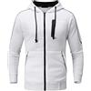 Fulidngzg Tuta Zip Uomo con Cappuccio e Pantalone Set Fitness Pullover Tuta Uomo in Felpa Casual Jogging Tracksuit Leggera Autunno e Inverno Tuta Completa Traspirante Tuta Sportiva