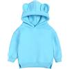 NCTCITY Ragazze Ragazzi Felpe con Cappuccio Orecchie di Orso Sweatshirts Maglie Manica Lunga Pullover Carina Cappotto Caldo Tops Sportivo Tinta Unita per Adolescenti Bambini e Bambino