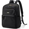 GOLF QUALITY Zaino per computer portatile, da donna, per viaggi, lavoro, pendolarismo, casual, borsa per computer portatile da 14 pollici, nero, 14 Inch, moderno