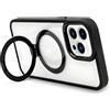 Fonex cover Mag Stand con magnete e supporto per Apple iPhone 15 | Bordo Nero