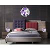 Lampadesign Lampadario moderno camera da letto a LED e 2 abat jour comodini coordinati design SET Tris lampade moderne stanza cameretta bambini