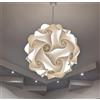 Lampadesign Lampadario Camera da Letto Soggiorno Cucina Moderno a Led Fiocco 35 cm Cucina - Lampada a sospensione sfera Sala Cameretta Bagno - Illuminazione moderna interni Luci casa lampadina led
