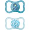 Mam S286 Ciuccio Supreme, 16+, Silicone, Blu, 2 Pezzi