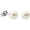 QUADRI - Orecchini Donna di Perle - idea regalo Orecchini Argento 925 con Perle Bianche 7mm Coltivate d'Acqua Dolce Rotonde - Made in Italy - Confezione Regalo Inclusa