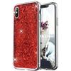 OKZone Cover iPhone X, Custodia Lucciante con Brillantini Glitters Ultra Sottile Designer Case Cover per Apple iPhone X 5.8 Pollici (Rosso)