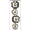 FERRETTI Pannello Decorativo Astratto Ring 31x3x89,5 Cm In Ferro Multicolore