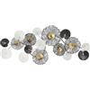 FERRETTI Pannello Decorativo Astratto Troby 143x8,5x64 Cm In Ferro Multicolore
