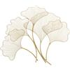 FERRETTI Pannello Decorativo In Ferro A Fiori Glam Leaf 79x5x68 Cm Oro