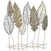 FERRETTI Pannello Decorativo In Ferro E Legno Foglie 75x2,5x87 Cm Oro E Argento Ver.C