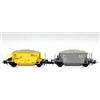 Os.Kar 4359 Os.Kar Set 2 carri Fcc di RFI, livrea grigio cenere e giallo segnali 1:87