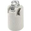 F.A.I. SRL FAI Portalampade in Porcellana E14 Staffa Foro M10x1 Fai 0095/D
