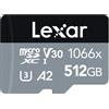 Lexar Micro SD Lexar Professional Fino 160MB/s 64 128 256 512 GB + Adattatore SD
