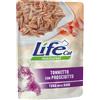 LifeCat Life Cat Natural Bustine 70 gr - Tonnetto con prosciutto Cibo umido per gatti