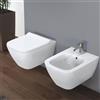 GEBERIT Sanitari sospesi Geberit Smyle Square Vaso rimfree, bidet e coprivaso rallentato
