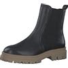 MARCO TOZZI Stivaletti Chelsea Donna in Pelle con Tacco, Black/Nature, 39 EU