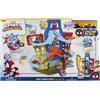 REI TOYS S.R.L. Rei Toys Spidey City Track Set Playset con 2 Veicoli