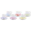 Tescoma SET 6 TAZZINE CAFFE' CON PIATTINO, PASTELS "MYCOFFEE"
