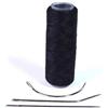hair2heart Strumenti per extension - Set Tressier con ago e filo per il metodo di tessitura per le estensioni, per l'allungamento dei capelli, per attaccare le trame - Nero