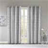 Intelligent Design Madison Park Delray Diamond Printed Square Pillow Pair, Microfibra, grigio/argento, 50x63