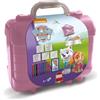 Multiprint Valigetta Travel Set Paw Patrol Girl, Made in Italy, Album da Colorare, con Puzzle e Matite, Set Timbrini Bimbi, in Legno e Gomma Naturale, Inchiostro Lavabile Atossico, Idea Regalo, 42913