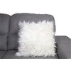 Tata Home Cuscino Peloso in Finta Pelliccia Decorativo per Divano e Letto Anima + Federa Peluche Set 2 Pezzi Mis. 45x45 cm Beige
