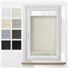 Tuki Systems Tenda Plissettata Con Foratura su Misura,Veneziane da Interno,Tende per Finestre, Tendine Finestra a Vetro,23 Colori, Montaggio nel Telaio,Oscurante,Altezza 50-149 cm,Larghezza 30-129 cm