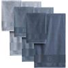 Laura Biagiotti, Set Asciugamani Bagno In Spugna 6 pezzi, 3 Asciugamani Viso + 3 Asciugamani Ospite, Ascuigamani Tinta Unita, Spugna 100% Cotone, in Scatola, Cleunice Rosa
