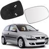 Soekodu Vetro a Specchio sostituzione per Opel Corsa C 2000-2006, Specchio Esterno Regolabile Adatto, Lente di Retromarcia Specchio di Vetro di Retromarcia (Destro)