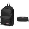 EASTPAK Out of Office, Zaino, Unisex - Adulto, 44 x 29.5 x 22 (27 L), Nero (Black) & Oval Single Astuccio Portapenne, Taglia Unica, Nero