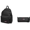 EASTPAK Padded Pak'r Zaino, 40 cm, 24 L, Nero & BENCHMARK SINGLE, Astuccio portapenne, Nero (Black), Taglia Unica