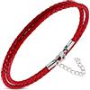 ZENSE - Bracciale regolabile in corda rossa da uomo ZB0380