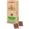 Gimoka - Compatibile Per Nespresso - Capsule Compostabili - 100 Capsule - Gusto ARABICA - Intensità 8 - Made In Italy - 100% Arabica