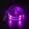 MASBRILL Guinzaglio per cani di taglia piccola, media e grande, USB ricaricabile e impermeabile, 3 modalità di illuminazione, 5 colori disponibili, visibilità fino a 350 m (viola)