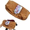 Dsoar Guanti per Carrozzina in Pile con Tasca per Cellulare Scaldamani Invernali Impermeabili e Antivento per Passeggino/Carrozzina/Buggy, Marrone