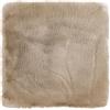 -LUXOR- living Cuscino per sedia Coste - Cuscino decorativo in pelliccia sintetica come decorazione per soggiorno o sedia, 40 x 40 cm, rettangolare, tortora, set da 4 pezzi
