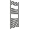 ERCOS Scaldasalviette Termoarredo Bagno Dimensioni 650x1500 MM Radiatore Colore Quarzo Opaco , Attacchi da 1/2 Fornito Con Kit Montaggio