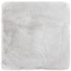 -LUXOR- living Coste - Cuscino per sedia in pelliccia sintetica per soggiorno, 40 x 40 cm, rettangolare, grigio, set da 4 pezzi