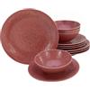 CreaTable, 21629 Serie Orient Mandala - Set di piatti in porcellana, lavabili in lavastoviglie e microonde, made in Europe