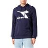 Diadora Hoodie Core, Felpa Uomo, Classic Navy, L