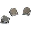 Franken HMC35 - Molletta magnetica, 40 x 35 mm, portata 500 g, colore: argento, 3 Pezzi