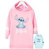 Disney Felpa Bambina Felpa Ragazza 7-14 Anni Felpa con Cappuccio Cotone  Misto Gadget Stitch Regalo Ragazze Bambine (7-8 Anni, Bianca/Navy) :  : Moda