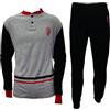 hermet Pigiama Uomo Milan Caldo Cotone Art. T10 1015 (Grigio, L)