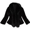 TDEOK Giacca in pelliccia sintetica da donna invernale - Faux Fur Cappotto a maniche lunghe pelliccia autunno inverno elegante caldo cappotto di pelliccia poncho cardigan per donne matrimonio sera