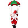 Wosieue Paracadute Babbo Natale Decorazioni Natalizie Outdoor Paracadute Babbo Natale Ciondolo Bambola Capodanno Decorazione Ornamenti