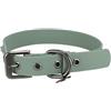 TRIXIE Collare per cani CityStyle M: collo 35 - 42 cm/20 mm salvia - Collare in PVC di alta qualità per cani di taglia piccola, media regolabile, impermeabile e lavabile, 1971519