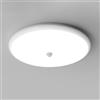 Mengjay LED Plafoniera da soffitto con sensore di movimento, Luce bianca fredda 6000K, 20W 2000LM per corridoi, scale, porte d'ingresso, ecc. Rotondo Bianco (20W 195mm)