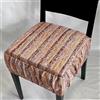 GC ARREDOCASA 4 Cuscini Sedie Cucina Coprisedia, Cuscini Coprisedia Imbottiti Modello Maremosso, Cuscini Per Sedie Da Cucina Con Elastico Infilabile - (Arancione, Fascia Elastica)