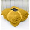 GC GAVENO CAVAILIA LJ Popcorn Coperta in pile per divano e letto, a nido d'ape, lussuosa, super morbida e calda (ocra, matrimoniale, 150 x 200 cm)